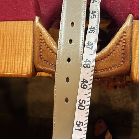 BELTOX FINE TAN/BROWN BELT black buckle Reversible SMOOTH LEATHER 46-50”, 120cm - Picture 6 of 8